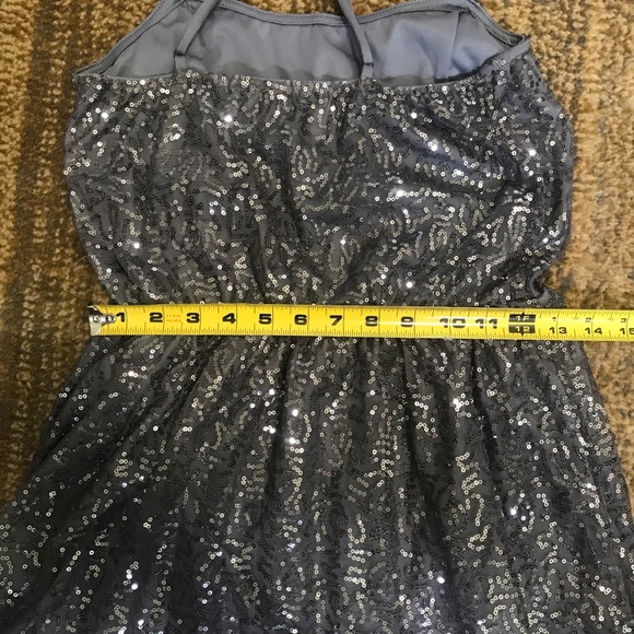 Grey and Silver Sequin Dress - Picture 9 of 11